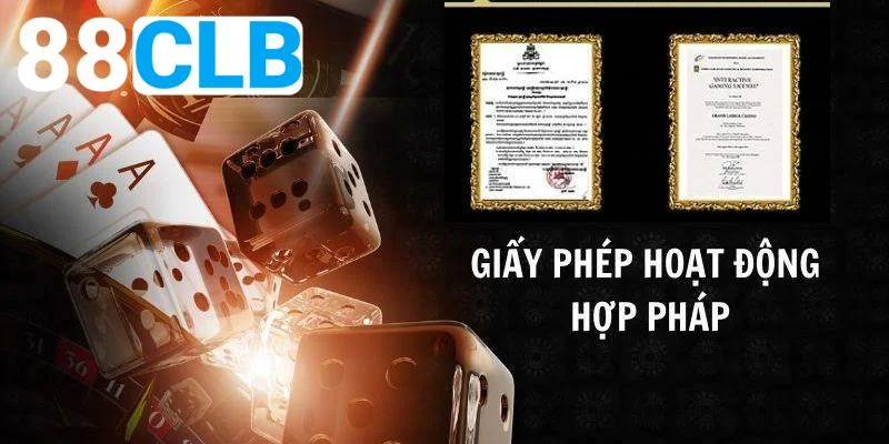 Sân chơi 88CLB được chứng nhận với nhiều tổ chức uy tín